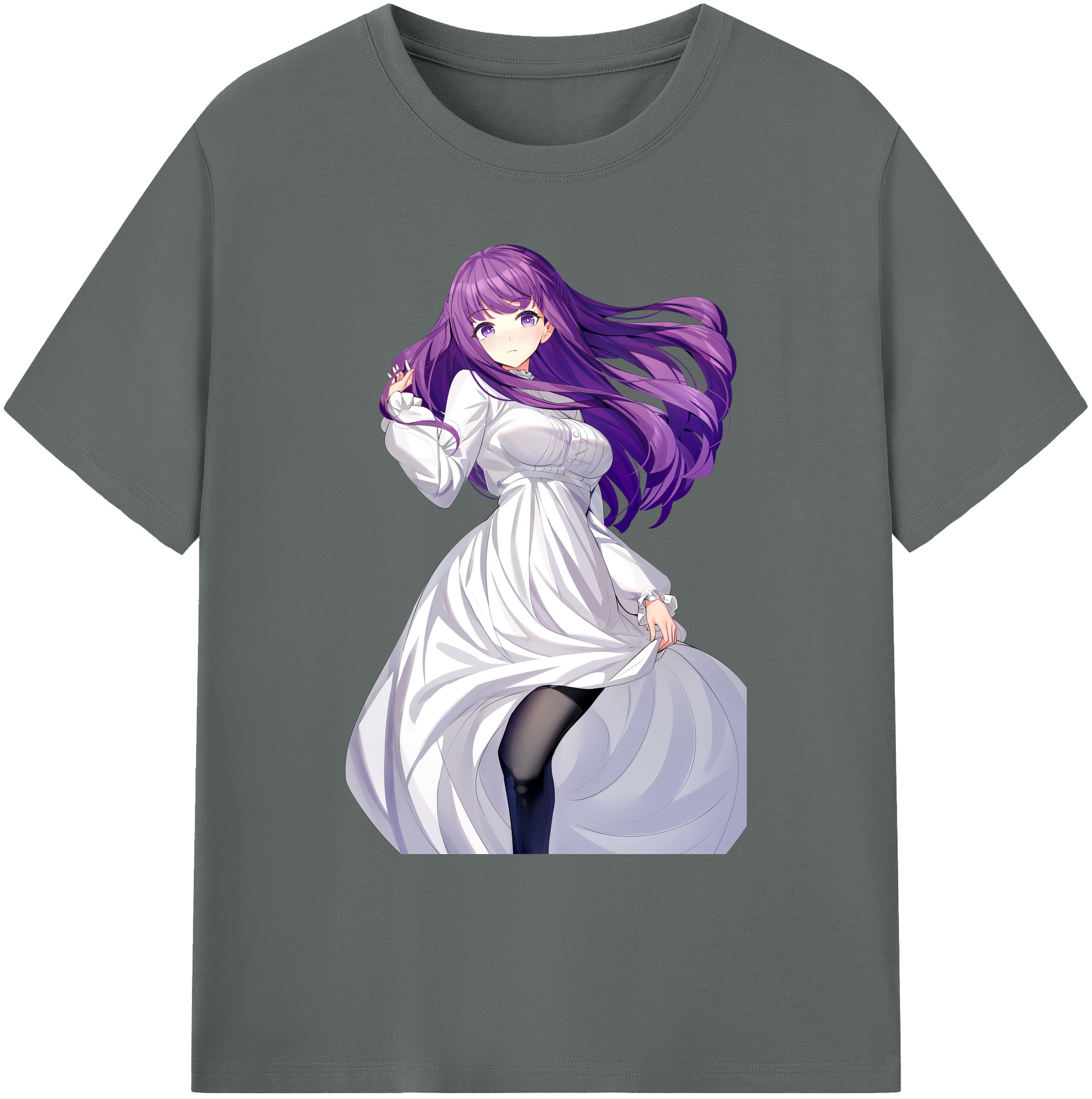 （画像用） 葬送のフリーレン Frieren 綿100％ メンズ半袖Tシャツ｜肌触りやわらか＆通気性